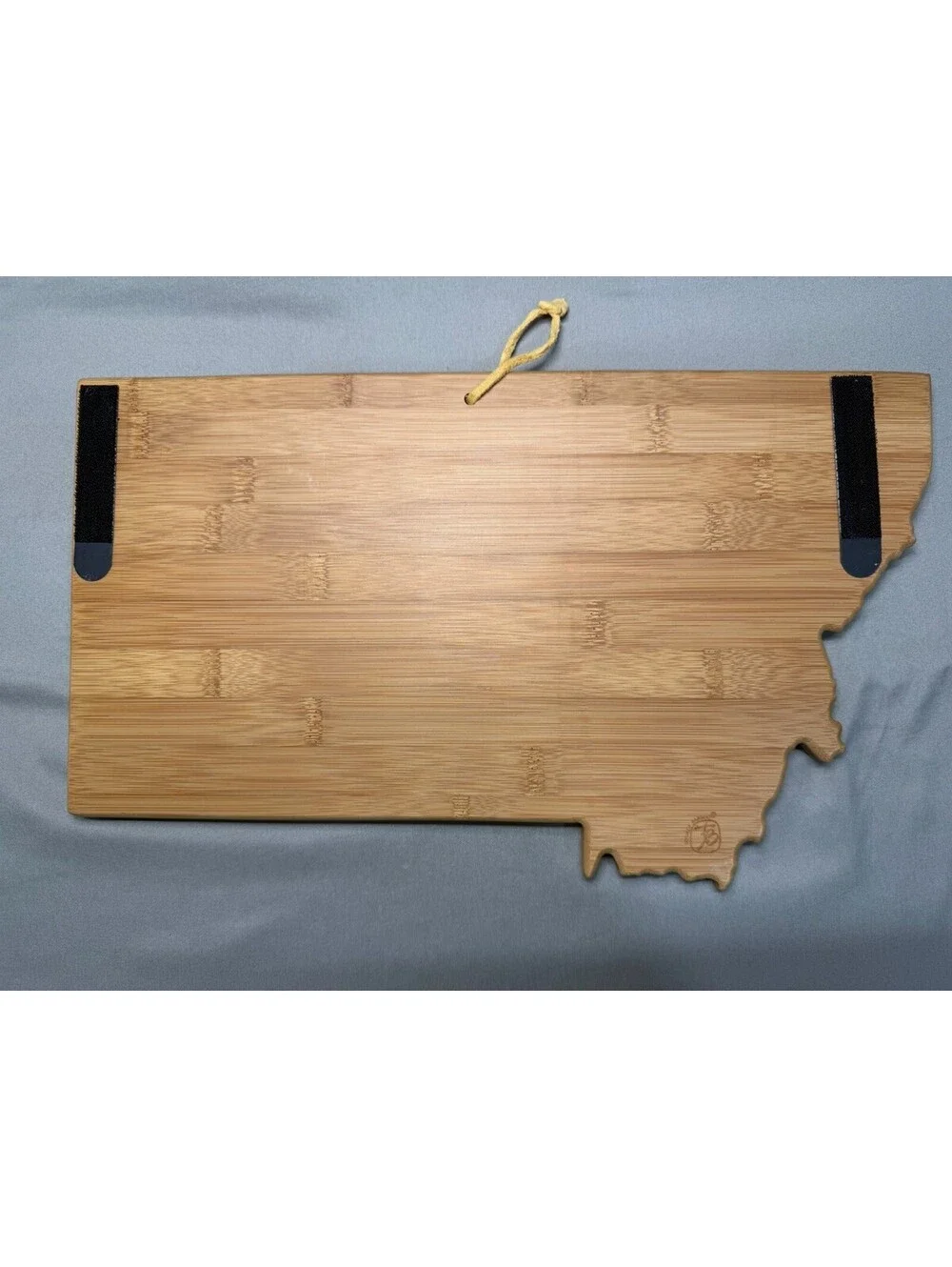 Large Montana Map Bamboo Cutting Board w/ Non-Slip Feet & Hanging Hole